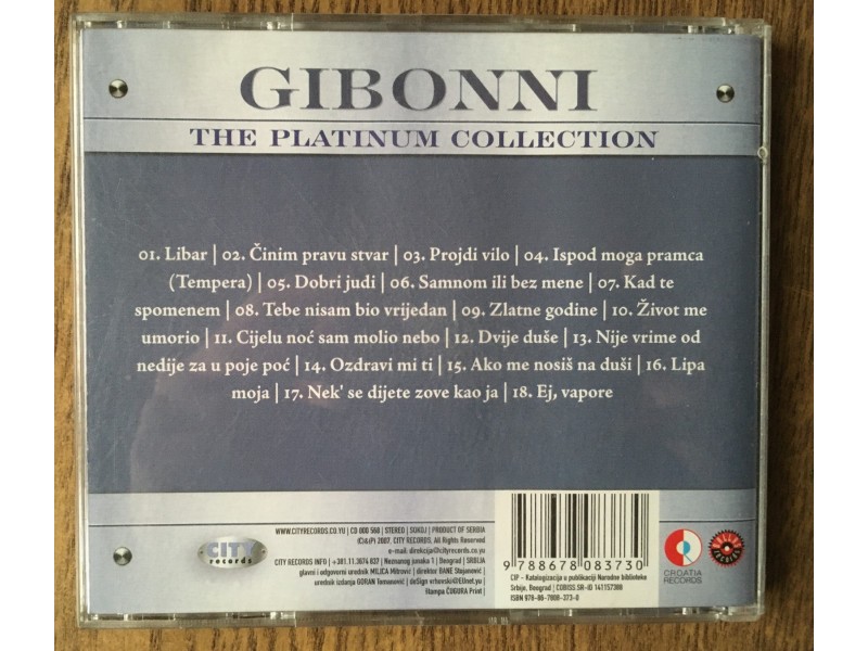 GIBONNI - The Platinum Collection