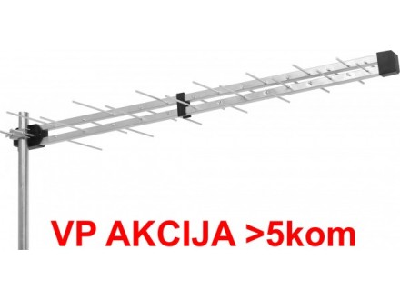 GMB-28EK **Gembird Antena Loga UHF sa F konektorom 28 elemenata, du&;#382;ina 104cm, dobit 9dB alumini.696
