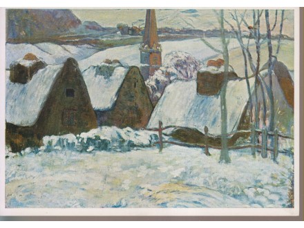 GOGEN (1848-1903) / Breton Landscape in the Snow