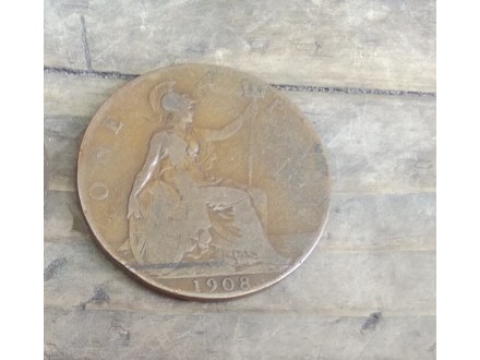 GREAT BRITAIN 1 PENNY 1908