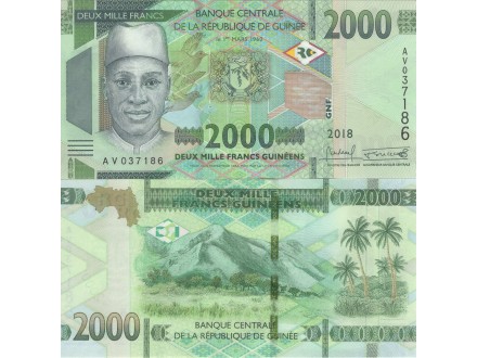 GUINEA 2.000 Francs 2018 UNC