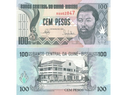 GUINEA BISSAU 100 Pesos 1990 UNC, P-11