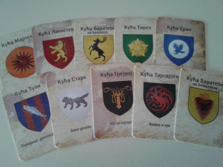 Game of Thrones karte na komad