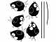 Geco-art dekorativna nalepnica ONLINE BIRDS slika 2