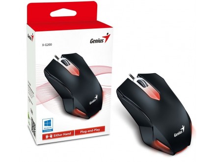 Genius Mouse X-G200, USB, BLACK - Garancija 2god