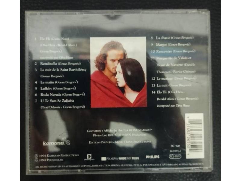 Goran Bregovic ‎– La Reine Margot  CD (MINT,1996)