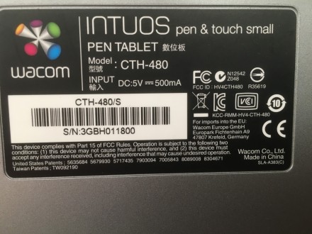Grafička tabla -  Pen tablet Wacom CTH-480