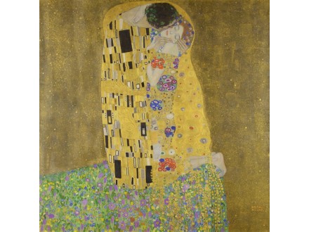 Gustav Klimt - Poljubac (1907)