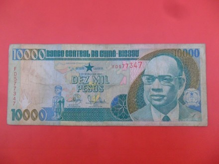 Gvineja Bisau-Guinea Bissau 10000 Pesos 1990, v1, P8317