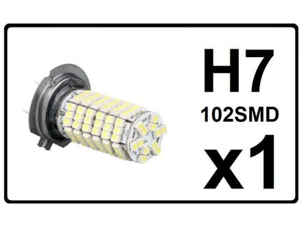 H7 LED Sijalica - 102 SMD dioda - 1 komad