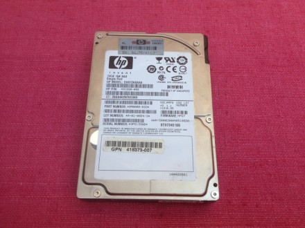 HP SAS 72GB 15K hard disk 2.5 inca