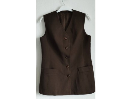 HUCKE Vintage prsluk-haljina br.44-M/L kombinacija vune