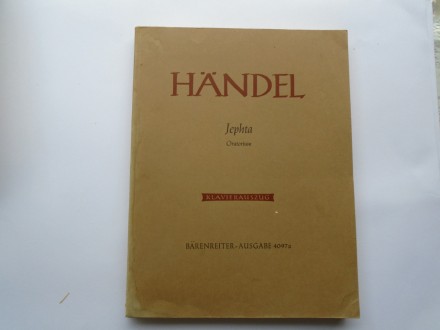 Handel, Hendl, Jephta oratorium,