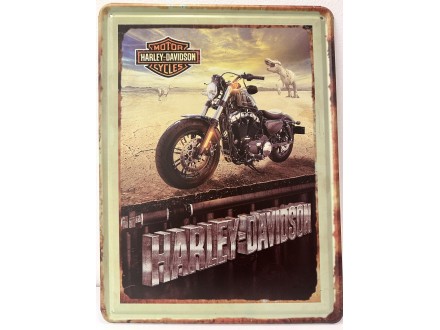 Harley-Davidson, zidni ukras - metalni