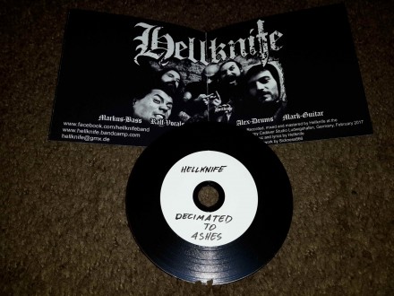 Hellknife - Decimated to ashes , ORIGINAL (CDr)