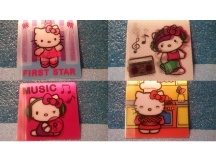 Hello Kitty 3D sličice dva komada 10 dinara