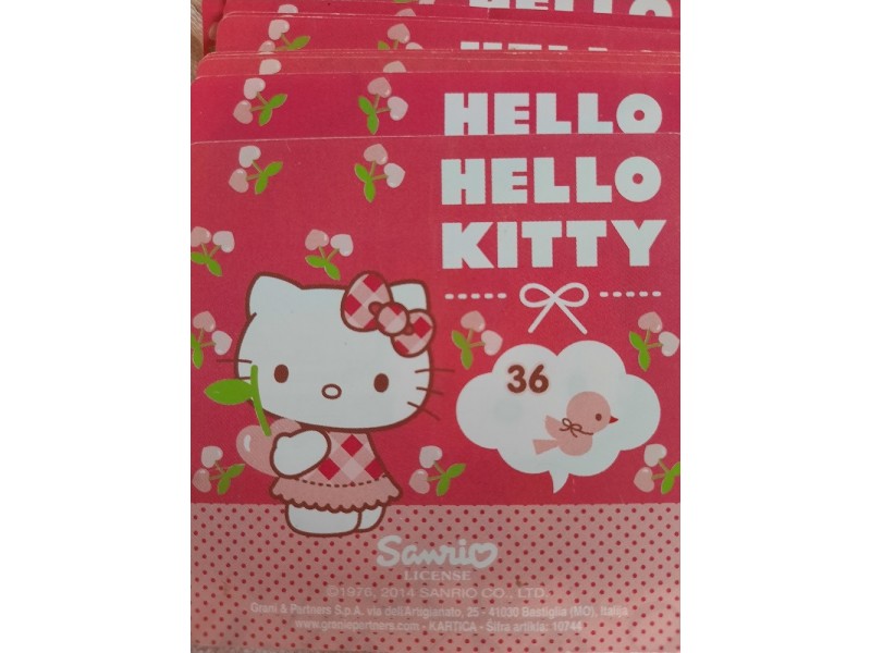 Hello Kitty-Nikiforija, kartice 1 po izboru
