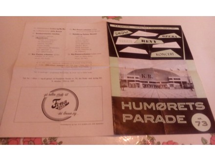 Humorest parade 1973  program
