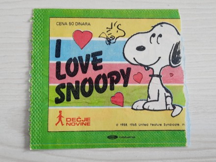 I love Snoopy - prazna kesica