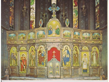 ICONOSTATIS IN THE SERBIAN CHURCH OF ST. SAVA NEW YORK