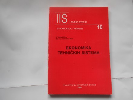 IIS crvene sveske - Ekonomika tehničkih sistema, A.Mora