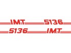 IMT 5136 - Belo crvene nalepnice za traktor