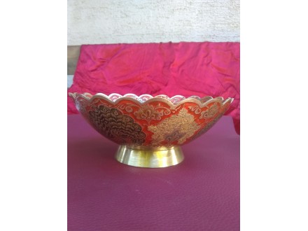 Indijska oslikana vaza od mesinga