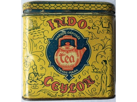 Indo -Ceylon metalna predratna kutija od caja