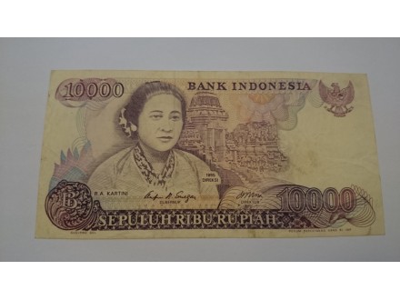 Indonesia 10.000 Rupiah 1985. [VF]
