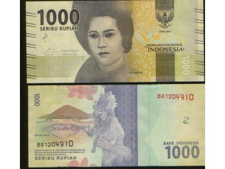 Indonesia 1000 Rupiah 2016. UNC.