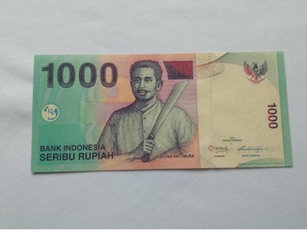 Indonezija 1.000 rupija,2013 god.UNC