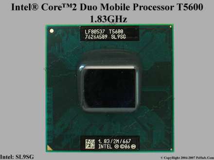 Intel® Core™2 Duo Processor T5600  (2M Cache, 1.83 GHz,