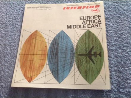 Interflug mapa letova iz 1980-tih