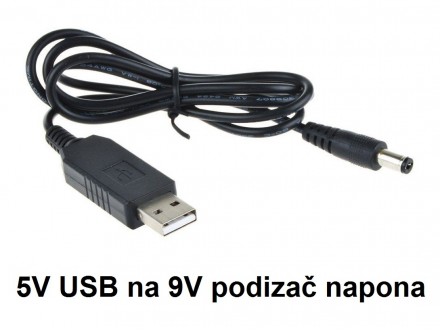 Inverter 5V na 9V DC - Step up USB 800mA