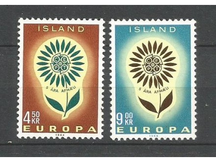 Island 1964. EVROPA CEPT cista serija