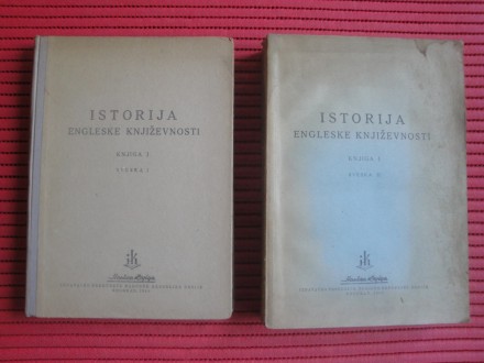Istorija engleske književnosti - knjiga I,sveska I-II