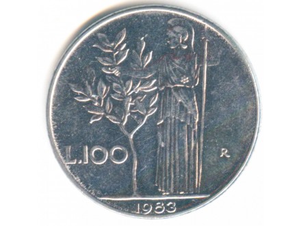 Italija 100 lira 1983 XF/aUNC