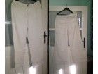 Italijanske zvonaste bele pantalone; veličina 38