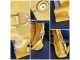 Italijanski set od 2 žute kozne torbe slika 2