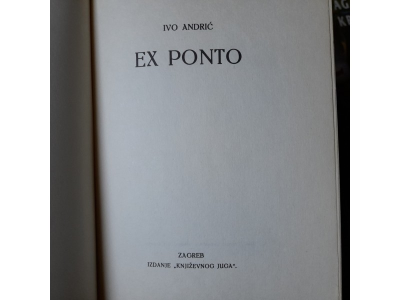 Ivo Andrić Ex Ponto