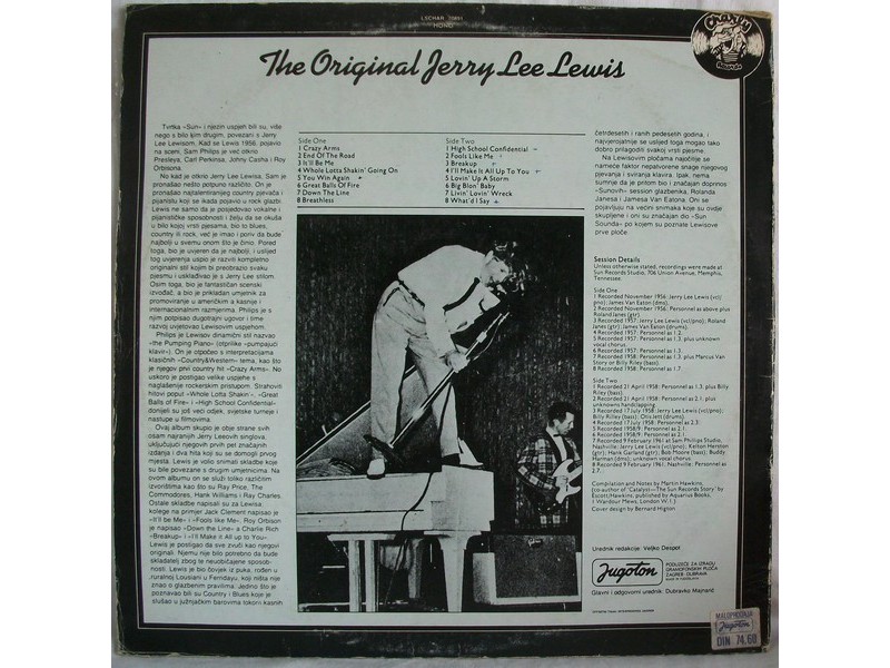 JERRY LEE LEWIS - The Original Jerry Lee Lewis