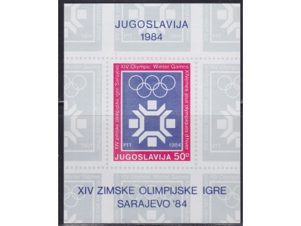 Jugoslavija 1983 Predolimpijsko blok, čisto (**)