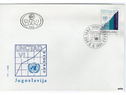 Jugoslavija, 1983, VI zasedanje UNCTAD, FDC