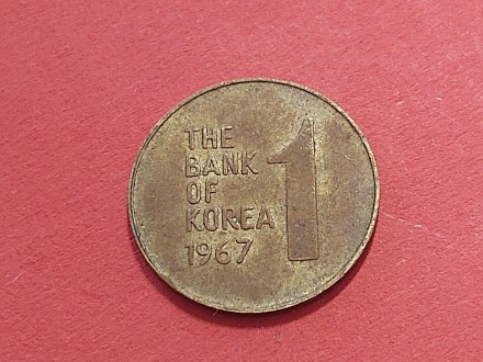 Južna Koreja  - 1 won 1967 god