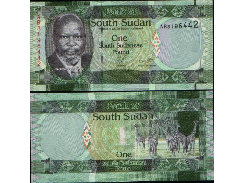 Južni Sudan 1 Pound 2011. UNC.