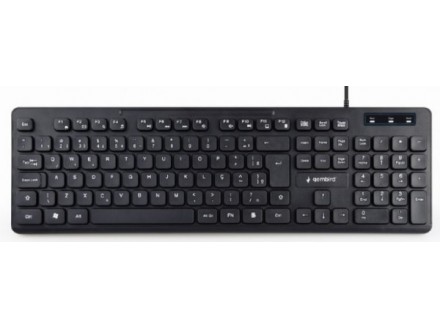KB-MCH-04 * Gembird Multimedijalna tastatura, chocolate, USB, US layout, Slim black (399)