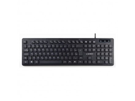 KB-MCH-04 Gembird Multimedijalna tastatura, chocolate, USB, US layout, Slim black