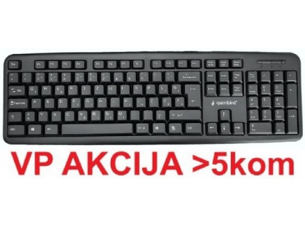 KB-U-103-YU ** Gembird Standardna tastatura SRB (YU) layout black USB (446)