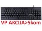 KB-UM-107 ** Gembird Multimedijalna tastatura US layout black USB (379)