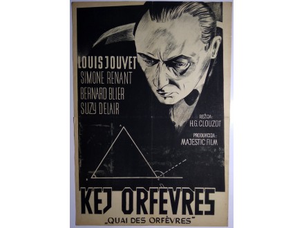 KEJ ORFEVR (1947) D.Ivanišević FILMSKI PLAKAT